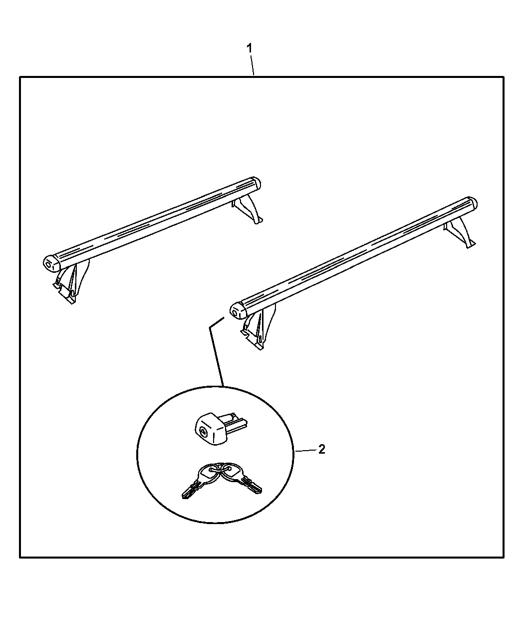 2007 Chrysler PT Cruiser Rack Kit Roof Multipurpose