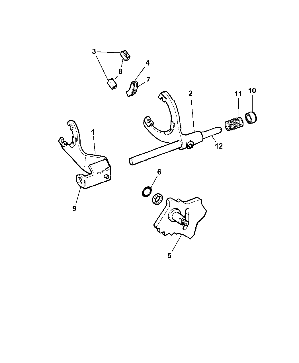 2008 Chrysler Aspen Forks & Rail