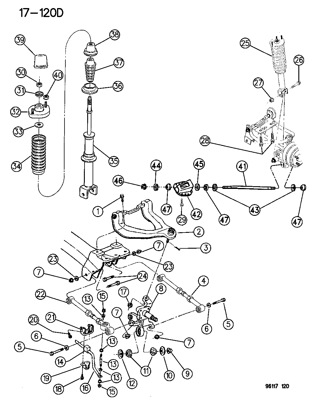 1996 Dodge Stratus Suspension - Rear