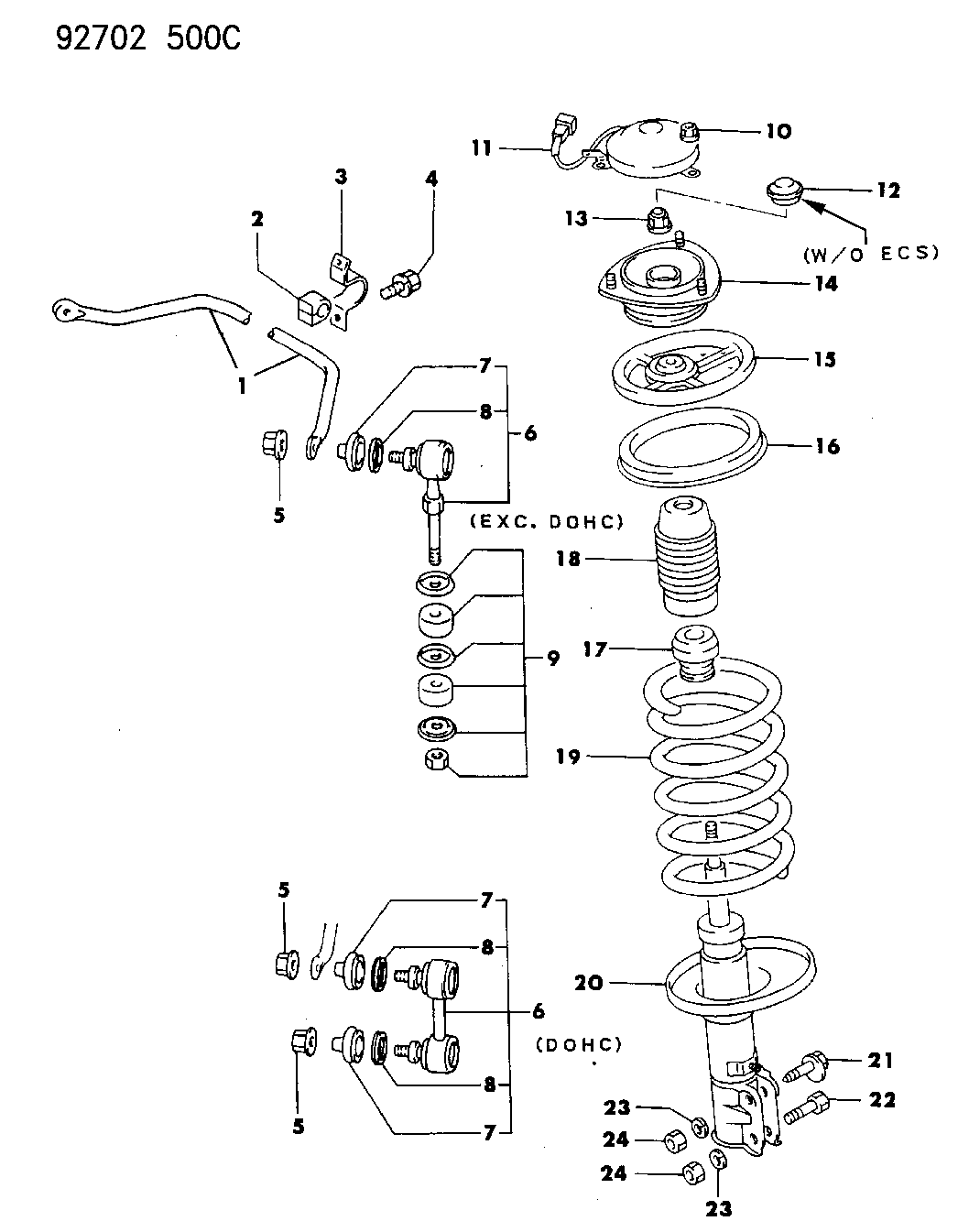 1993 Dodge Stealth Suspension Front Mopar Parts Giant
