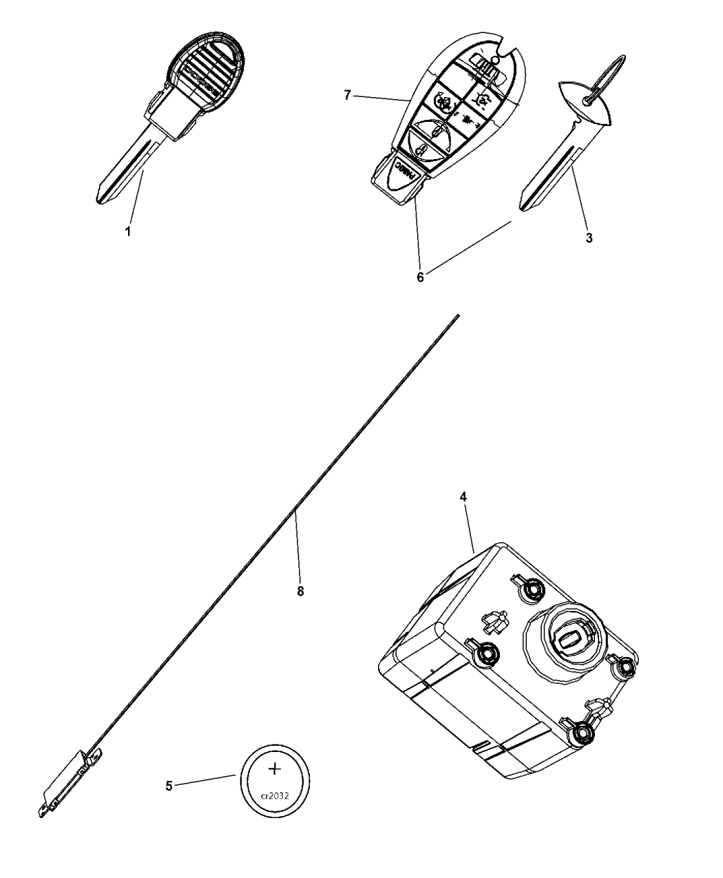 68105738AD Genuine Mopar MODULEWIRELESS IGNITION NODE