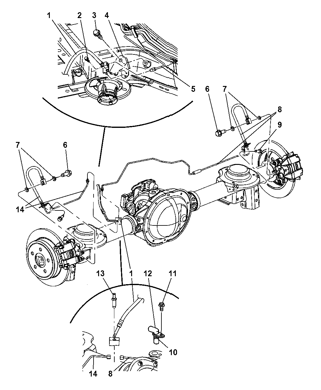 2005 Jeep Liberty Brake Lines, Rear Mopar Parts Giant
