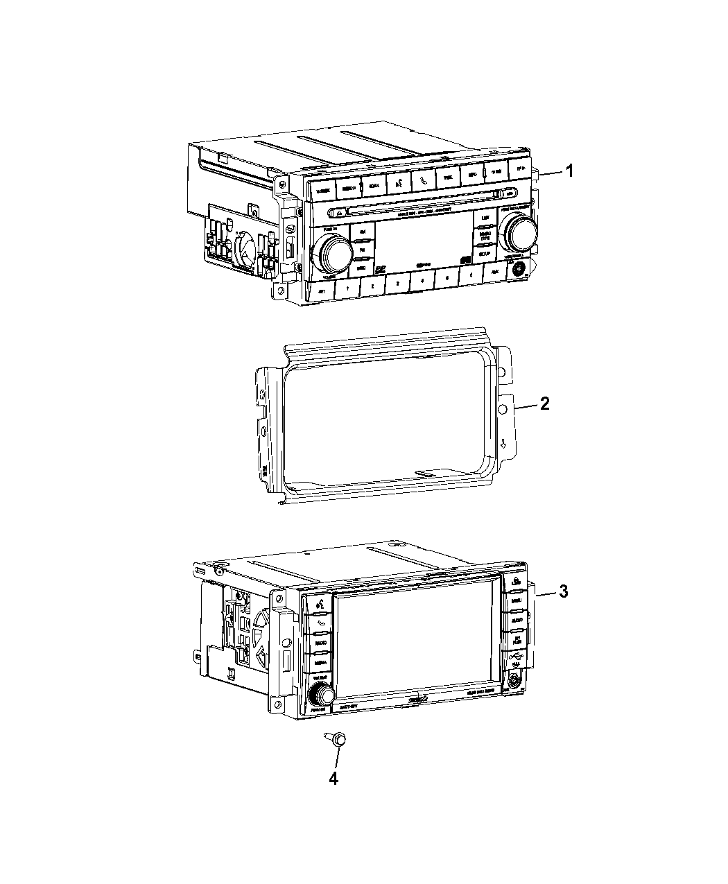 2016 Jeep Compass Radios Mopar Parts Giant