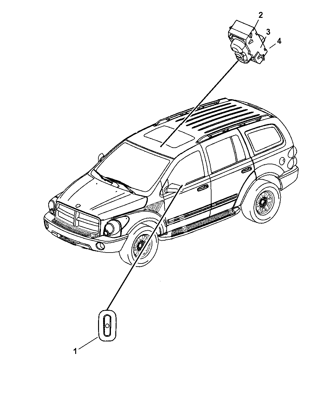 2008 Chrysler Aspen Switches Body