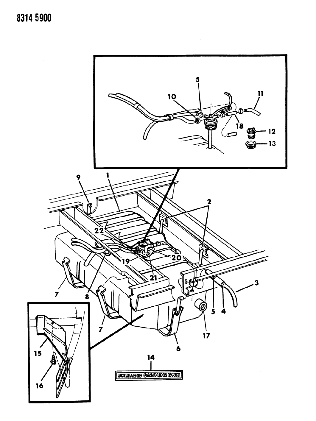1988 Dodge Ram Van Fuel Tank Mopar Parts Giant