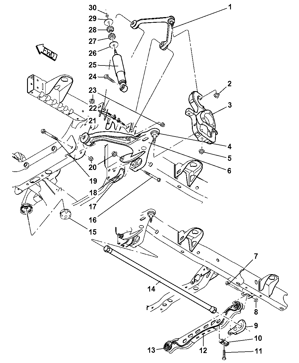 52110063AA Genuine Mopar BUSHINGLOWER CONTROL ARM