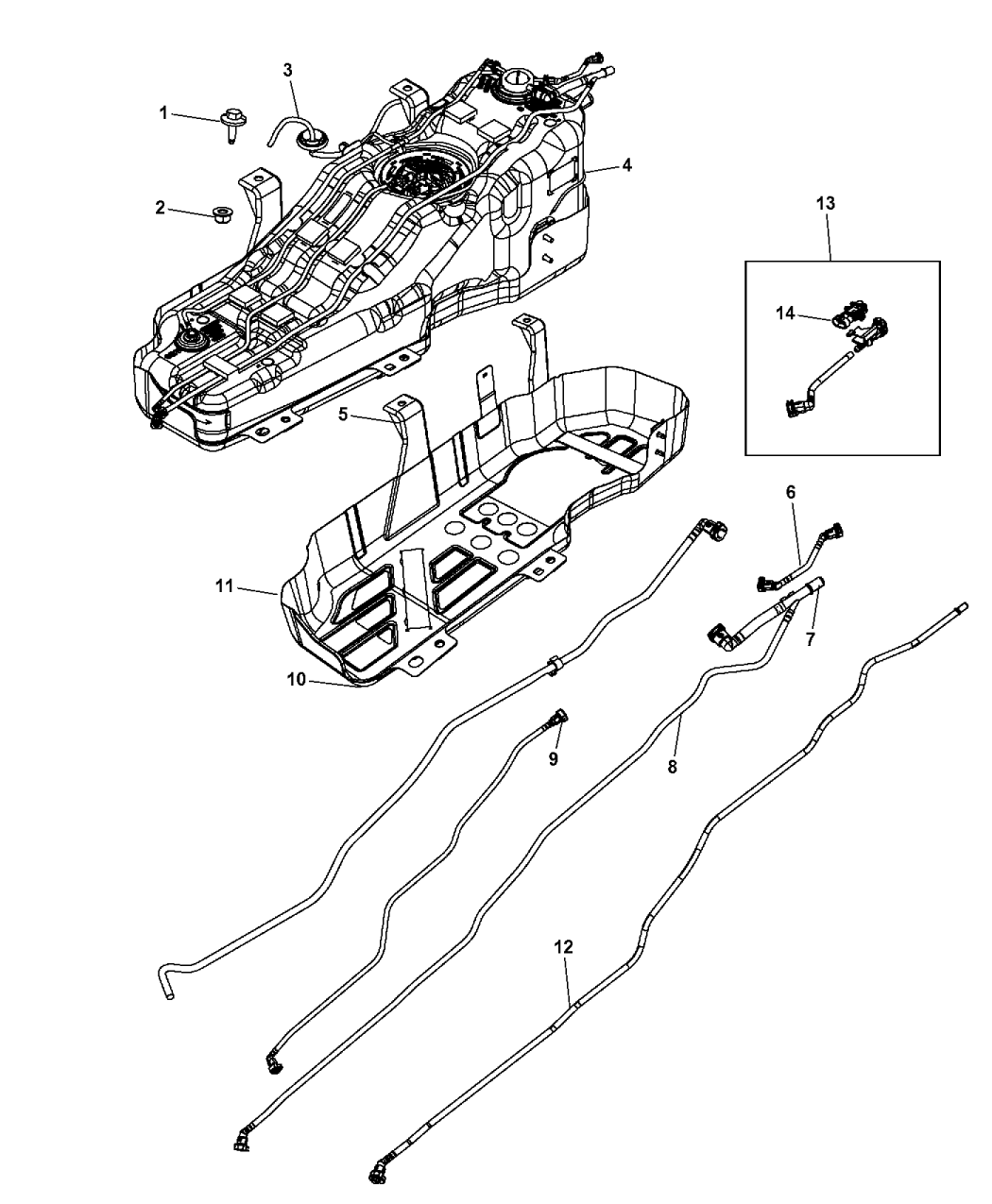 52129211AH - Genuine Mopar SHIELD-FUEL TANK HEAT