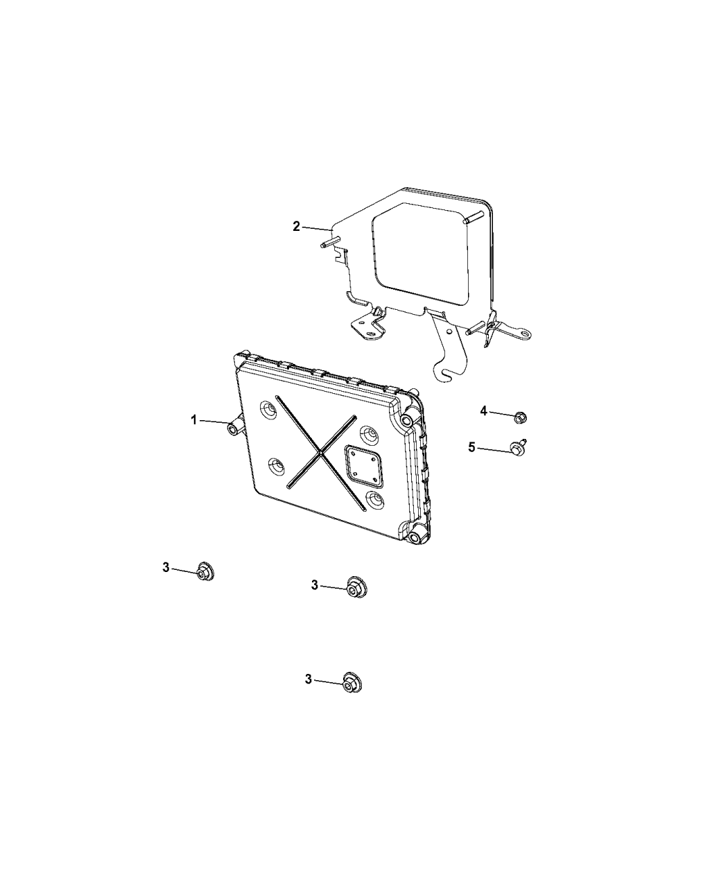 2017 Chrysler Pacifica Module, Powertrain Control