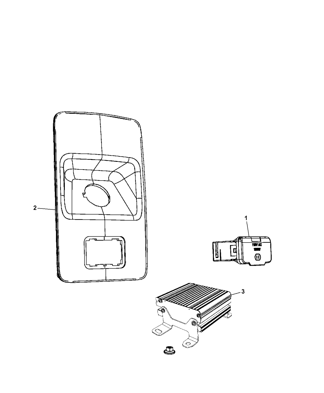2008 Chrysler Aspen Power Inverter Outlet