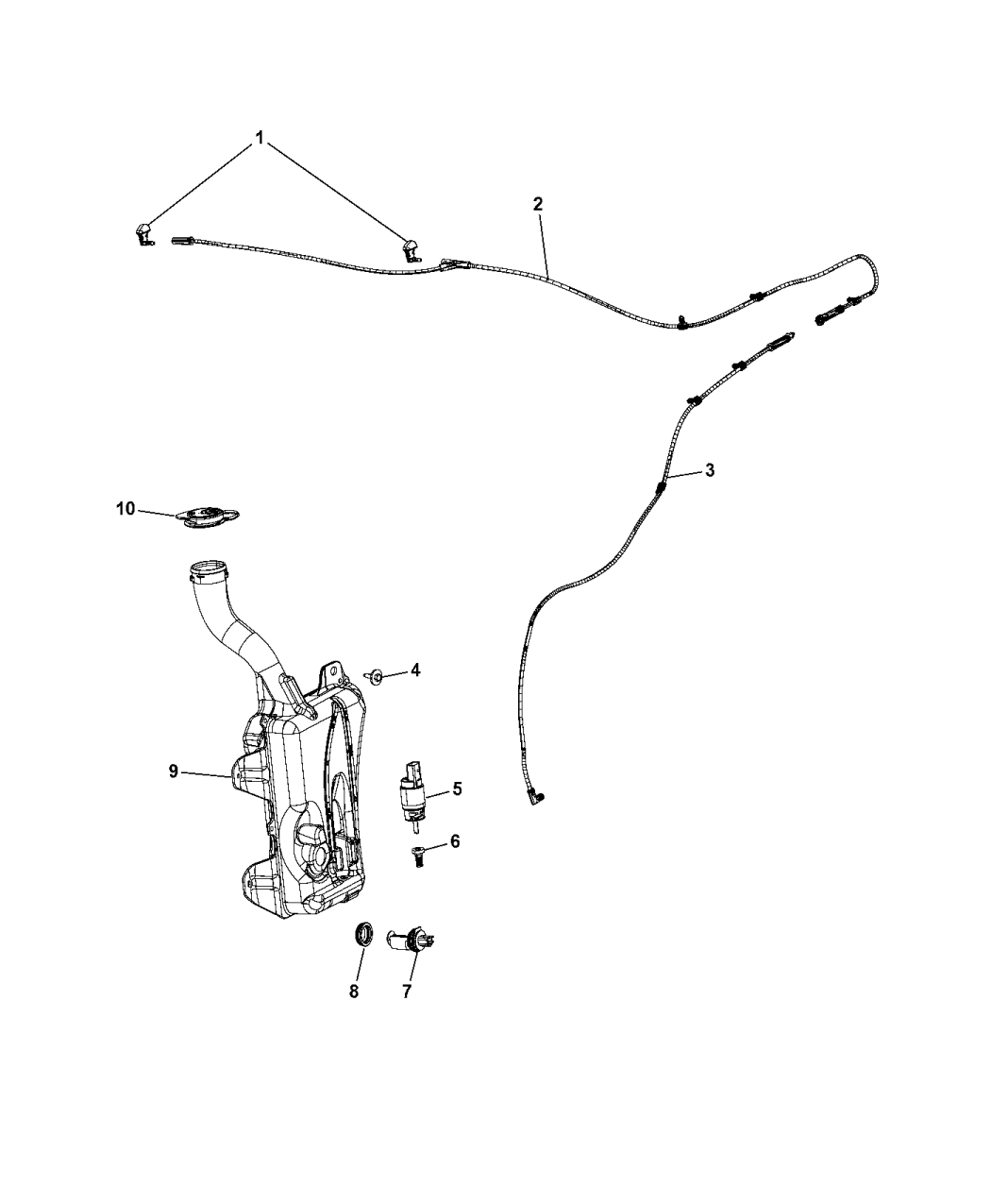 2017 Chrysler 200 Front Washer System