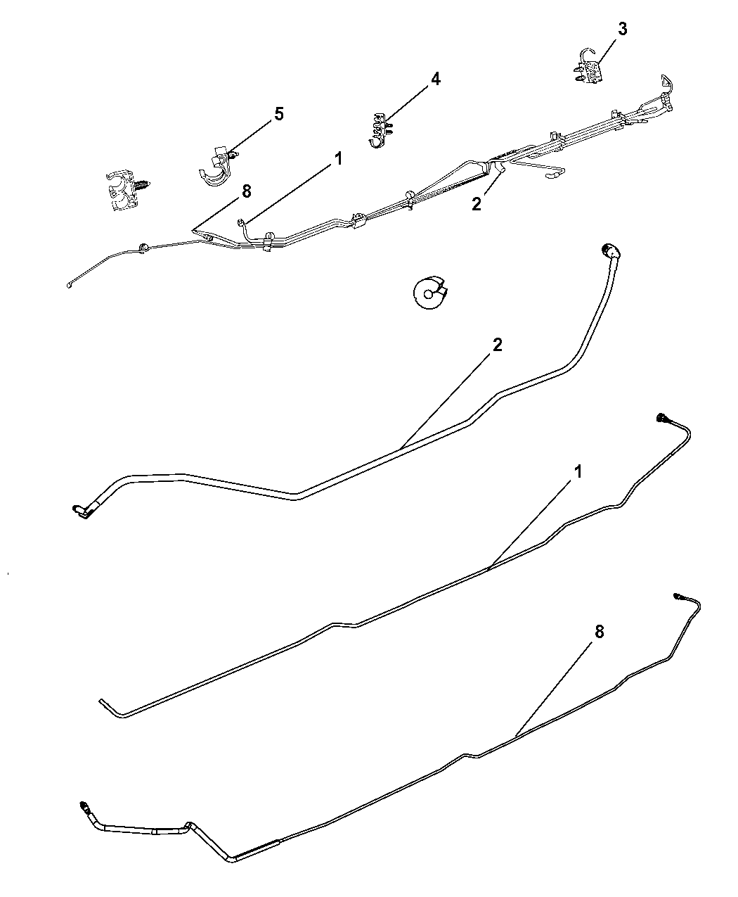 2005 Dodge Ram 2500 Fuel Lines, Rear Mopar Parts Giant
