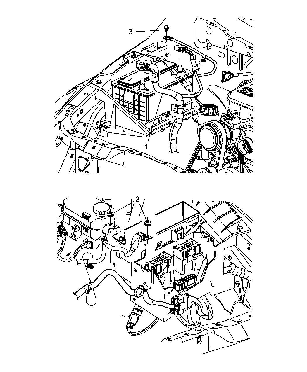 2008 Chrysler Aspen Battery Wiring