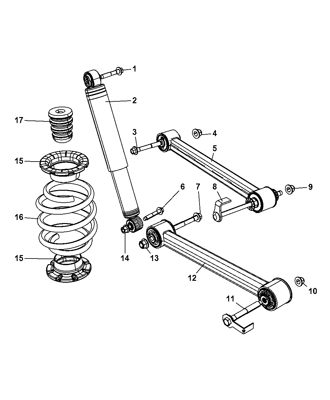 2011 Jeep Liberty Suspension Rear Mopar Parts Giant