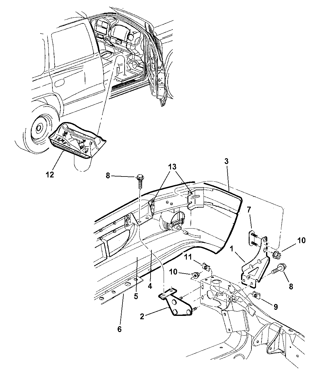 1999 Dodge Durango Bumper, Front Mopar Parts Giant