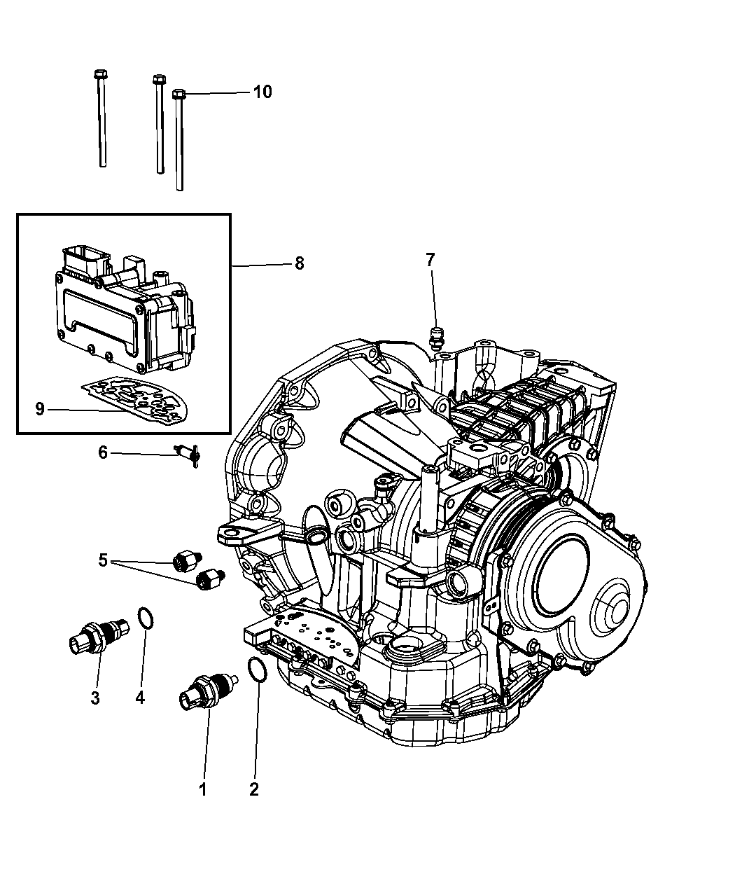 2008 Chrysler PT Cruiser Sensors, Vents And Quick Connectors