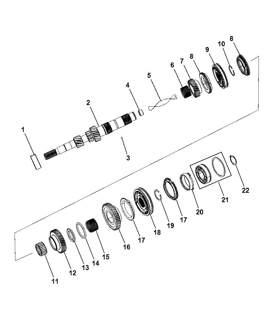2015 Jeep Compass Input Shaft Assembly Mopar Parts Giant