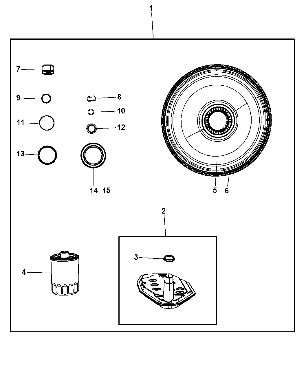 2008 Chrysler Aspen Seal And Shim Packages