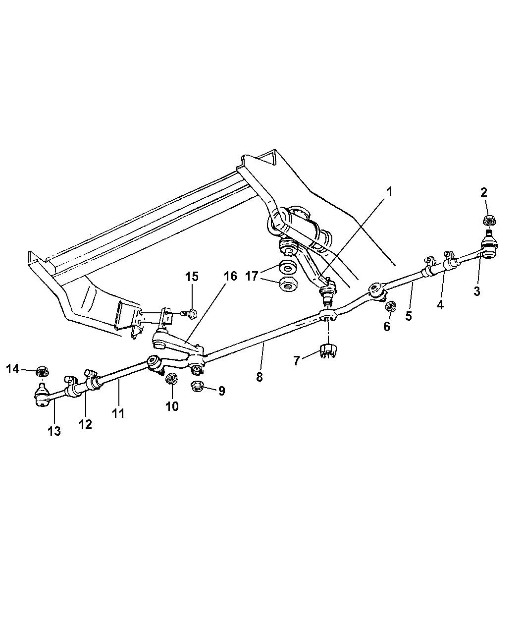 2001 Dodge Ram 1500 Tie Rod Diagram