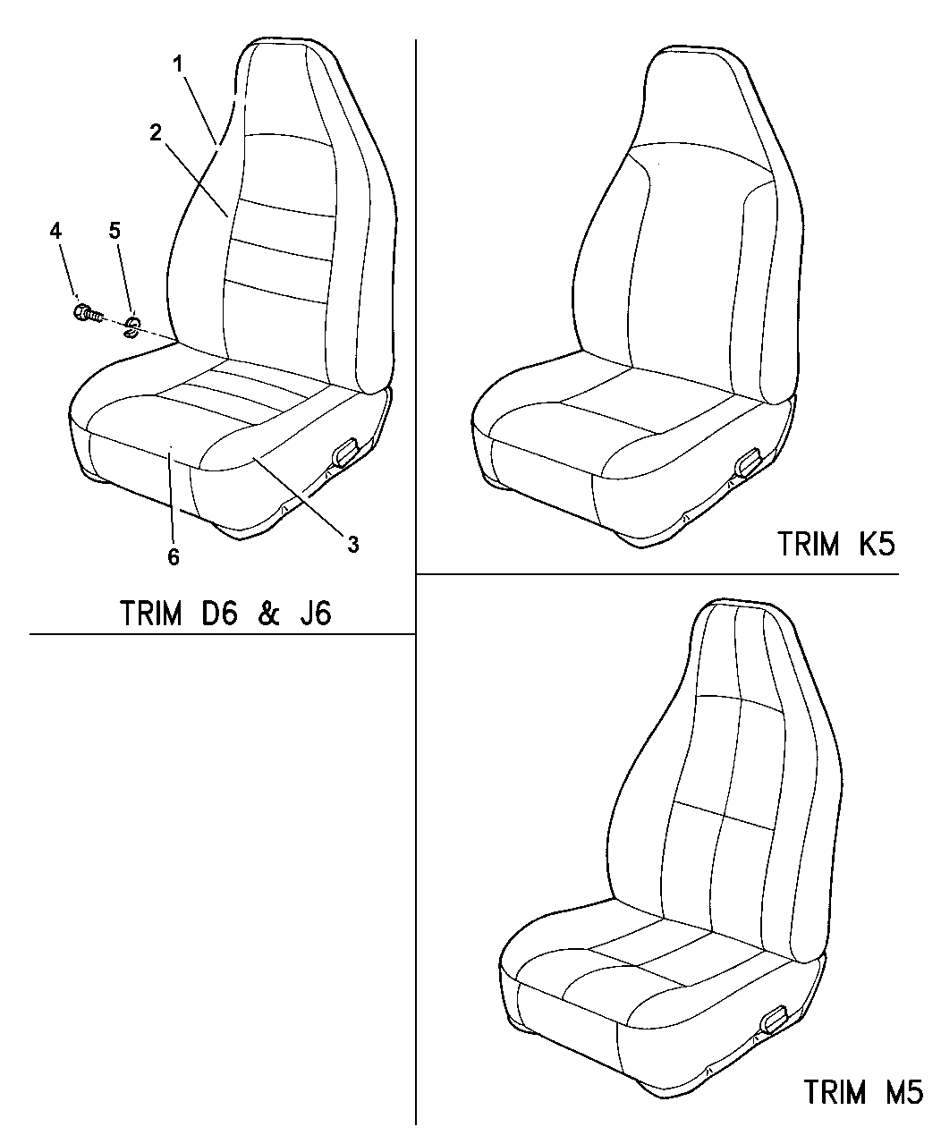 1997 Jeep Wrangler Front Seats Mopar Parts Giant
