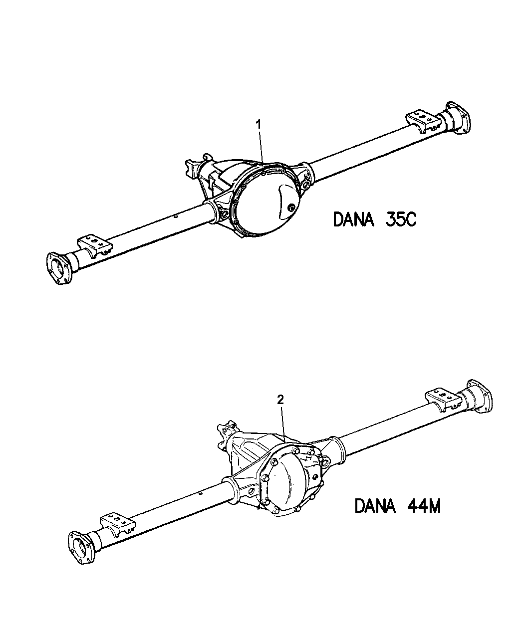2003 Jeep Wrangler Axle Assembly, Rear Mopar Parts Giant