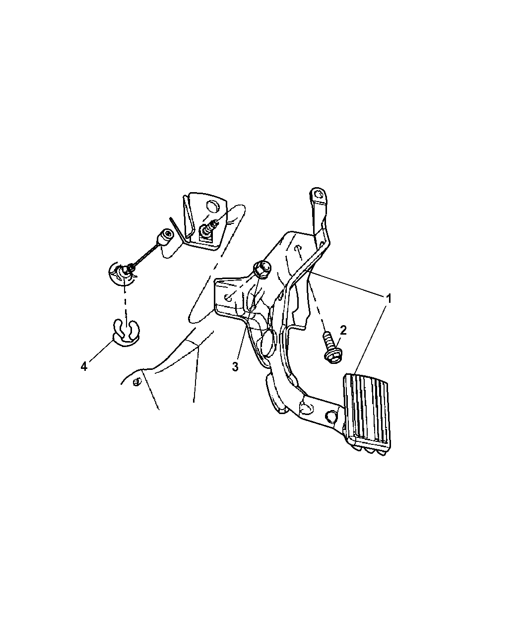 2005 Dodge Ram 1500 Accelerator Pedal Mopar Parts Giant