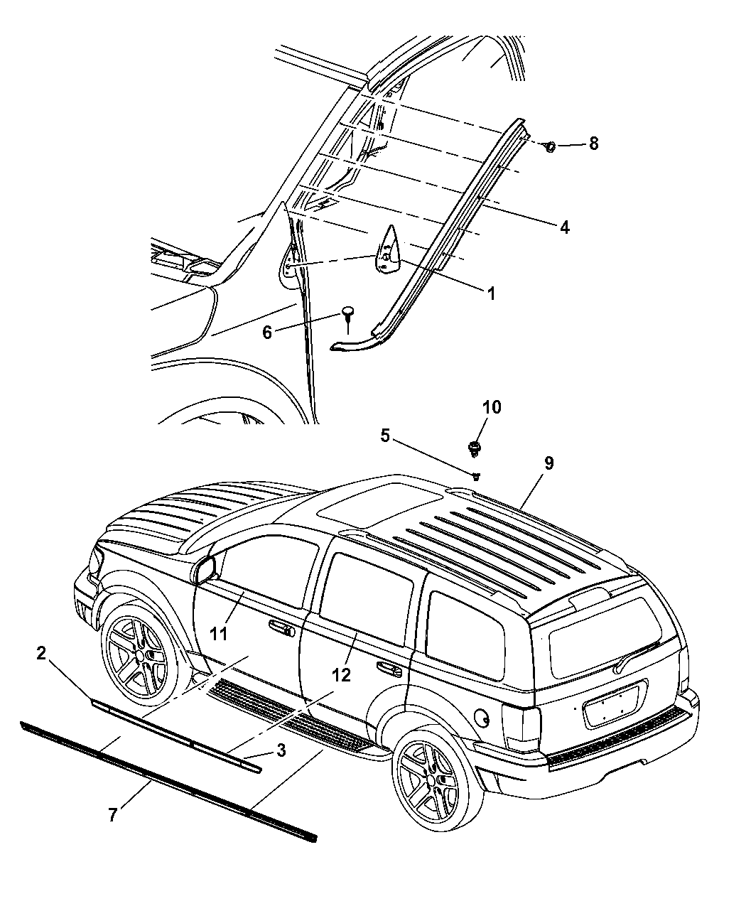 2008 Chrysler Aspen Exterior Ornamentation