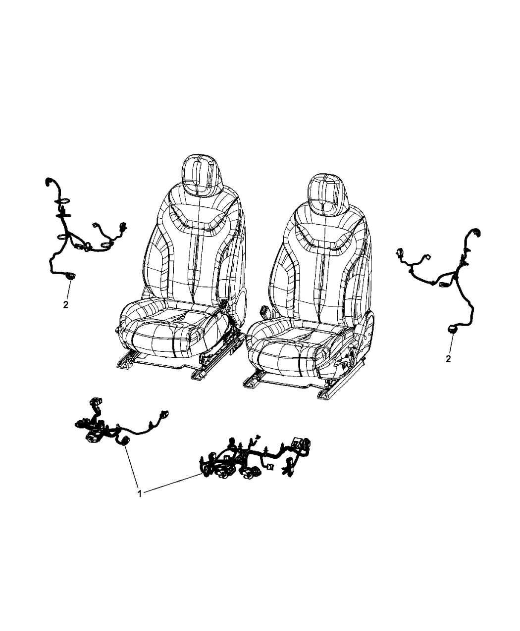 2014 Dodge Dart Wiring - Front Seats