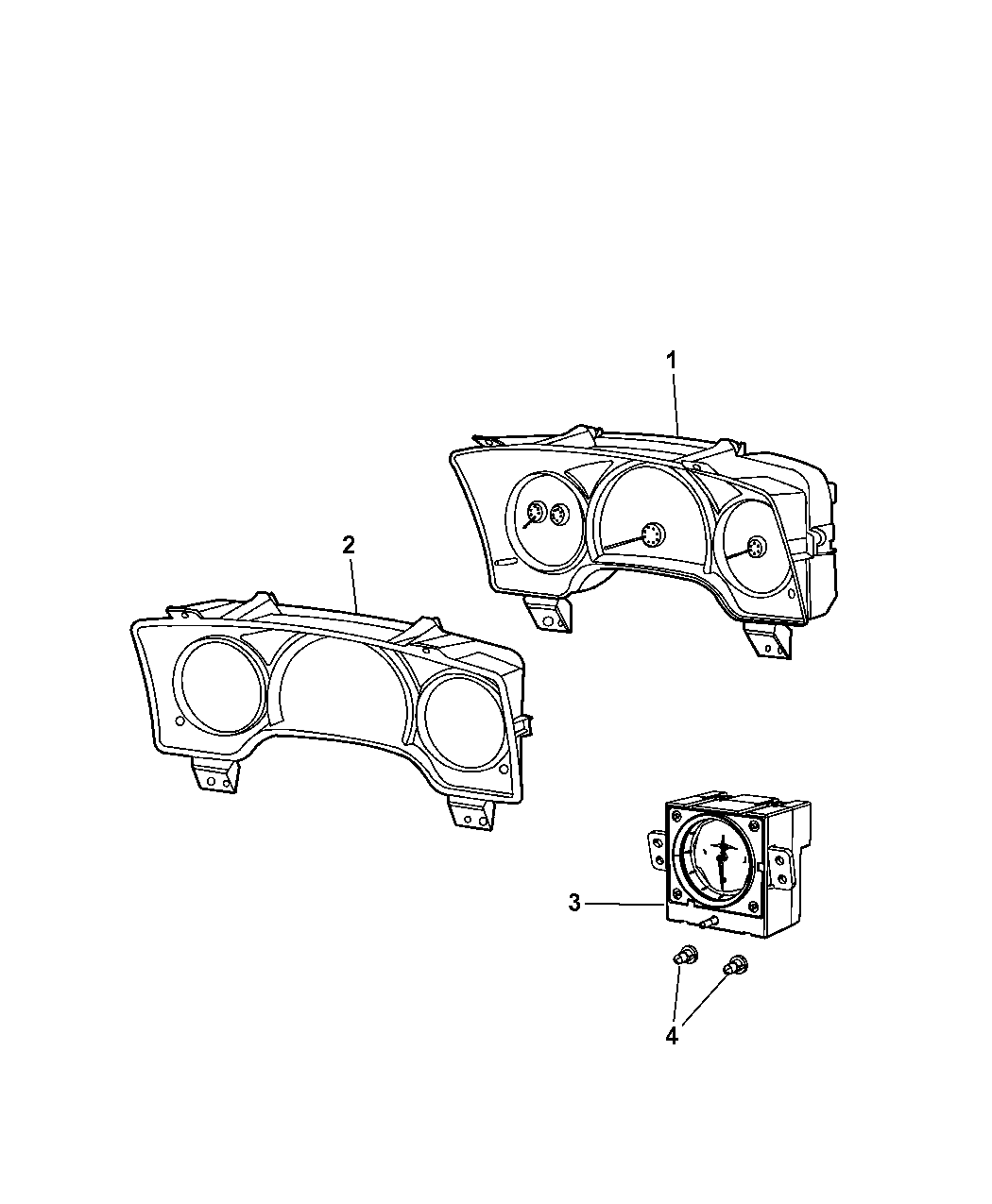 2008 Chrysler Aspen Instrument Panel Cluster