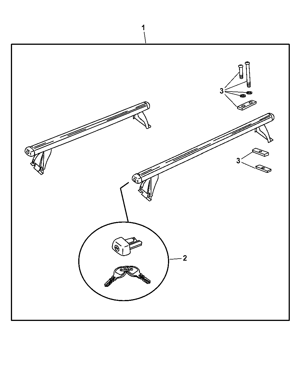 2008 Chrysler Aspen Rack Kit - Multipurpose