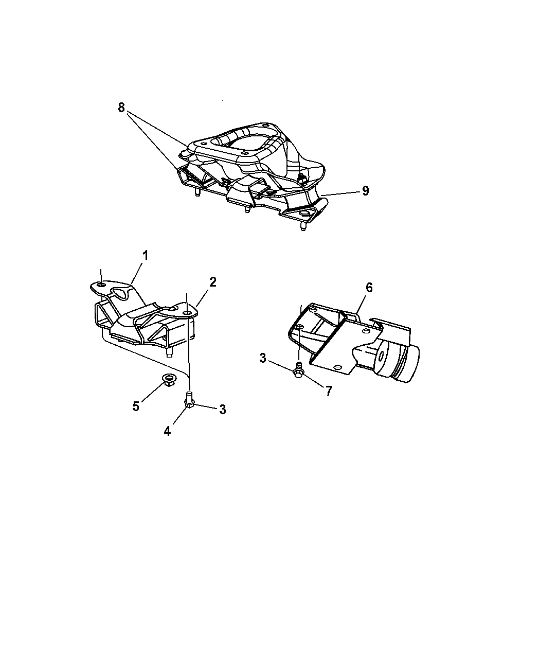 2007 Dodge Ram 2500 Transmission Rear Mopar Parts Giant