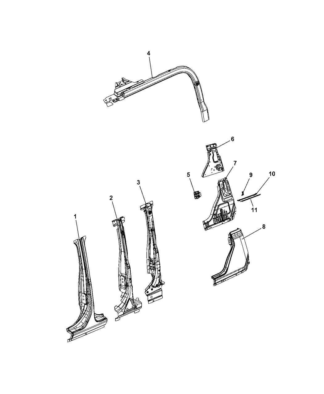 2020 Jeep Gladiator Rear Quarter Panel Mopar Parts Giant