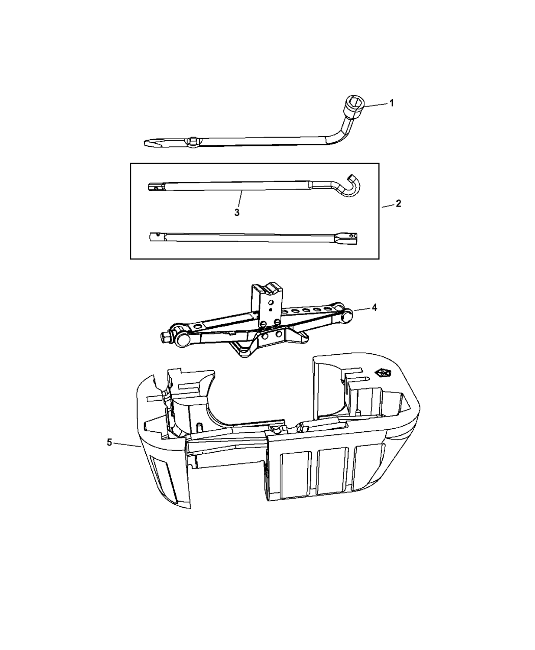 2017 Dodge Journey Jack Assembly Mopar Parts Giant
