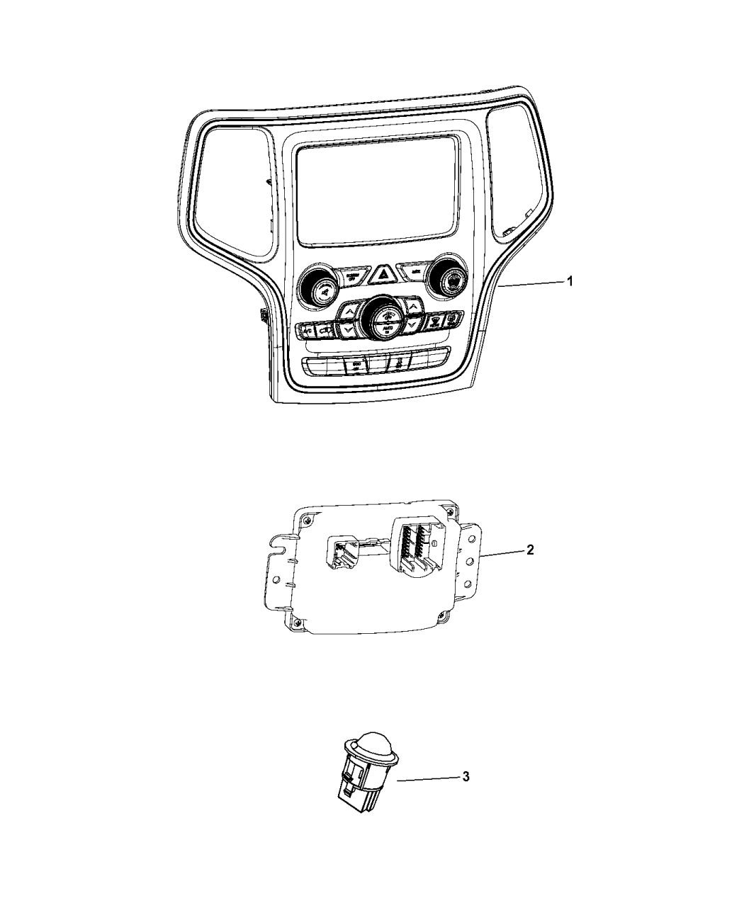2014 Jeep Grand Cherokee A/C & Heater Controls
