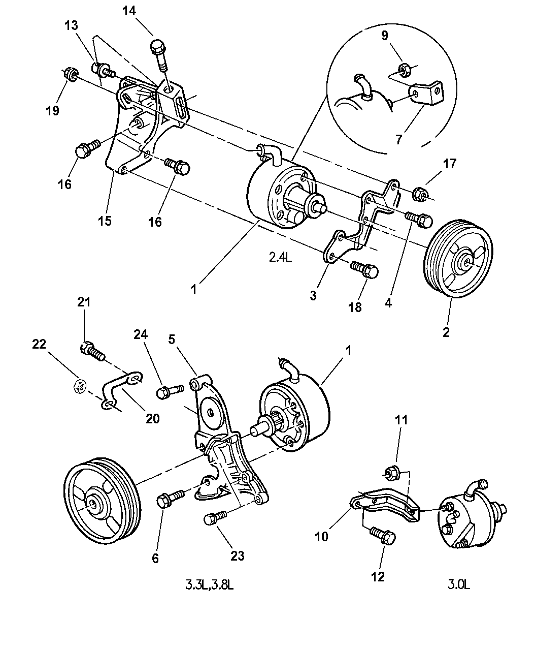 Крайслер вояджер схема передней подвески - фото