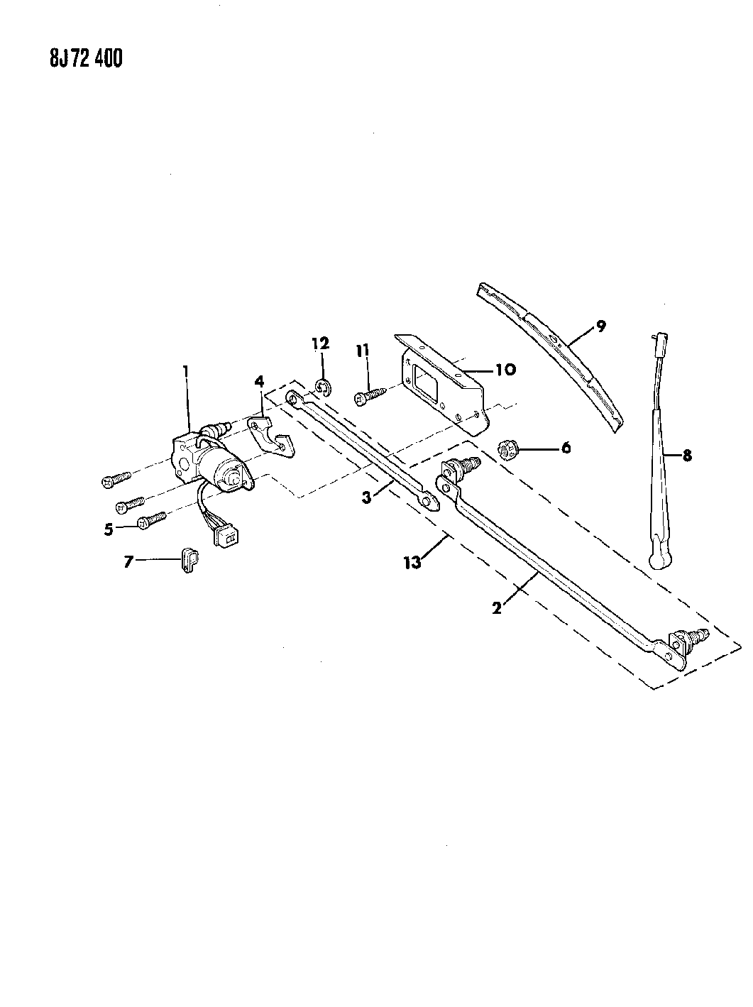 1989 Jeep Wrangler Wiper, Windshield Mopar Parts Giant