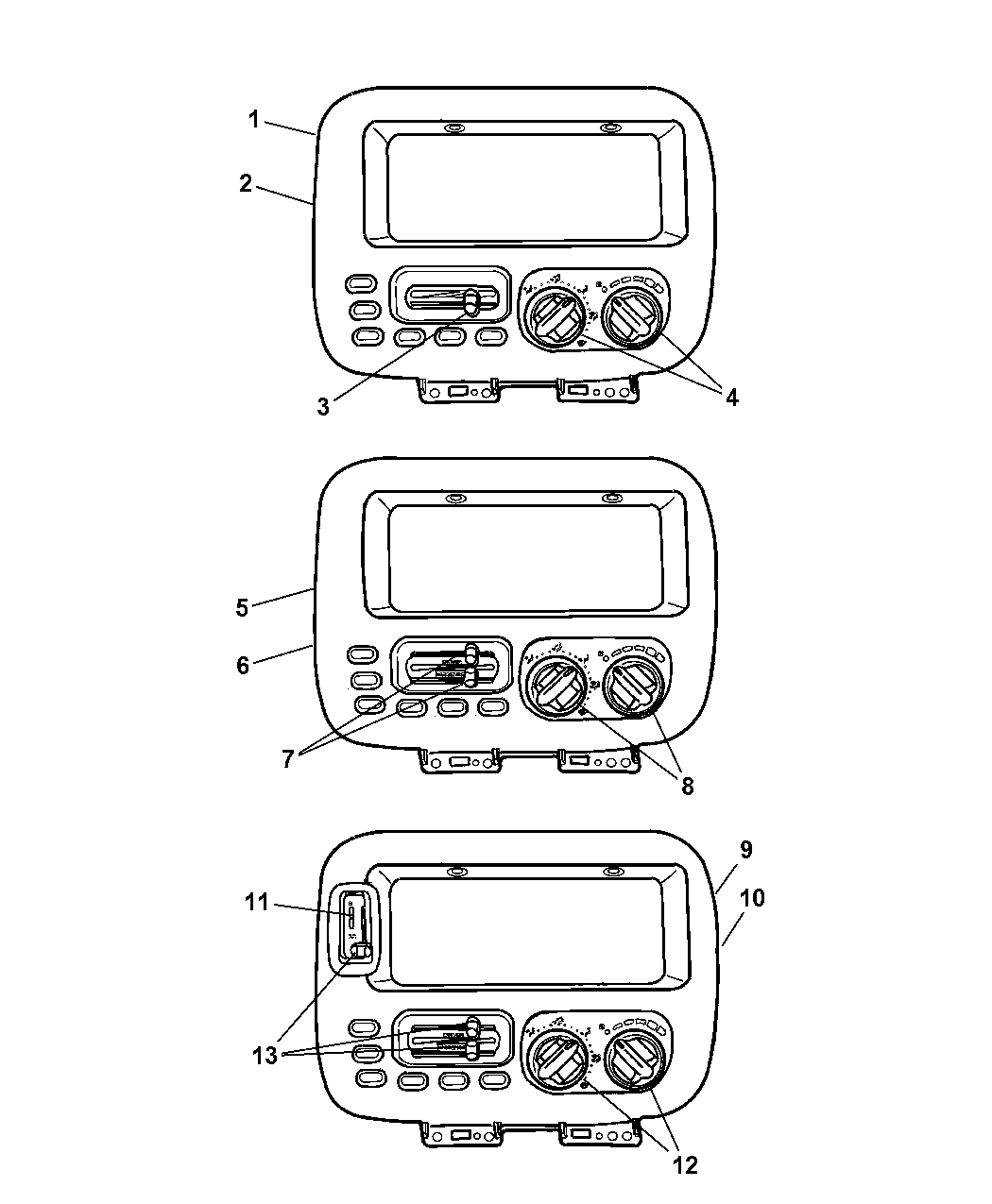 1999 Dodge Grand Caravan Controls  A  C  U0026 Heater
