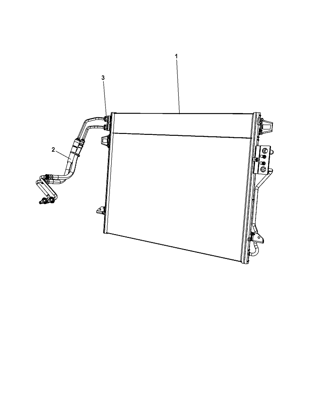 2010 Dodge Grand Caravan Transmission Oil Cooler & Lines