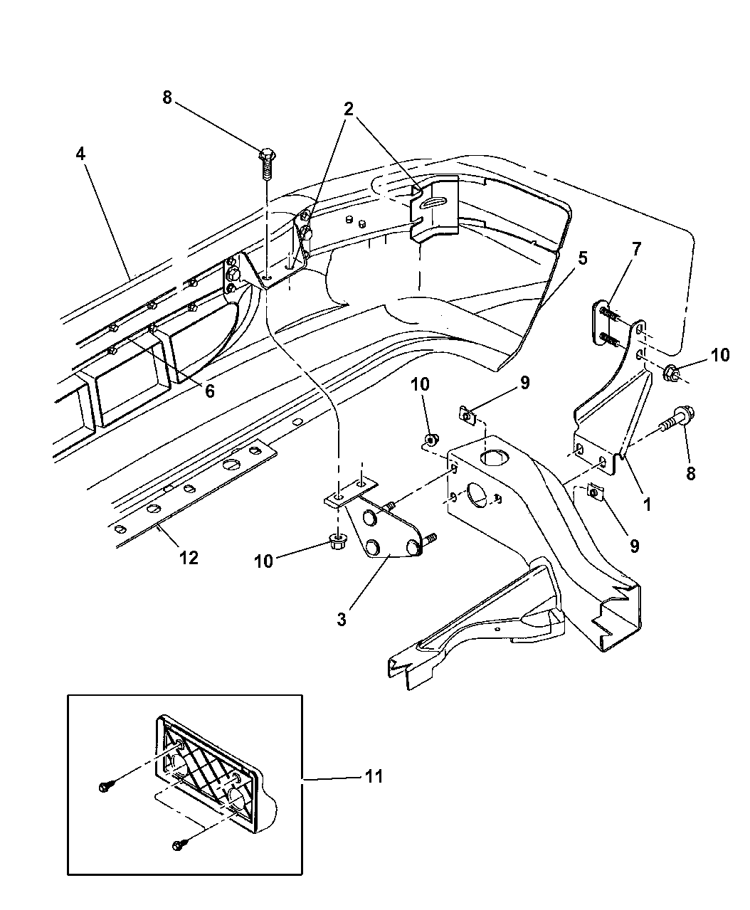 1998 Dodge Dakota Bumper, Front Mopar Parts Giant