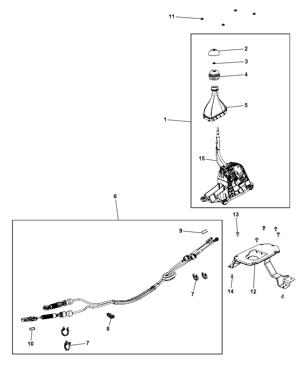 2014 Dodge Dart Gear Shift Lever, Boot & Knob Mopar Parts Giant