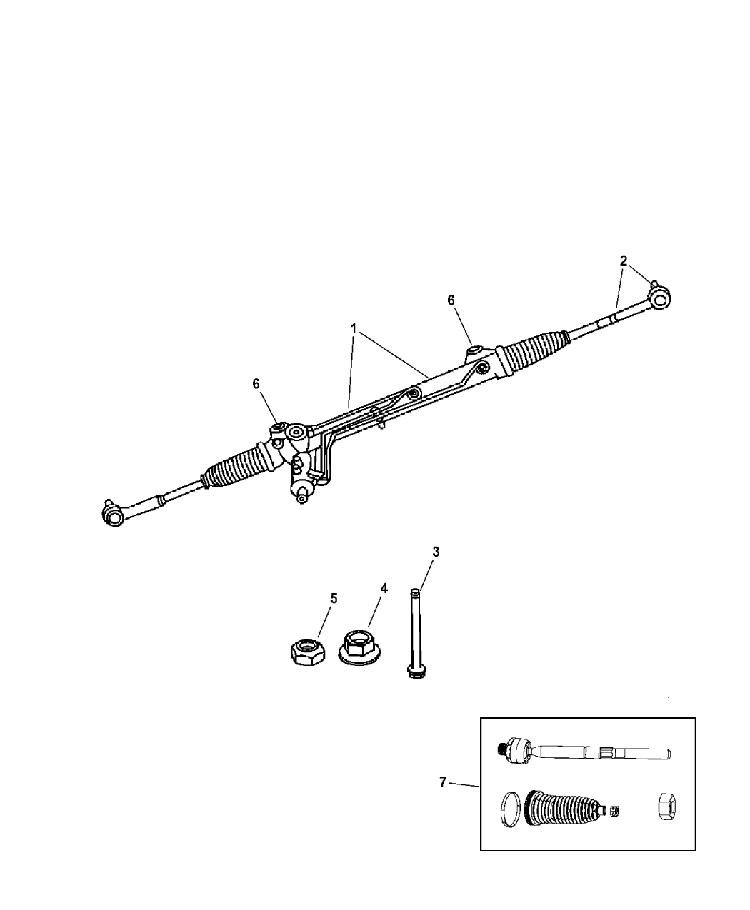 2008 Jeep Grand Cherokee Gear Rack & Pinion Mopar Parts Giant