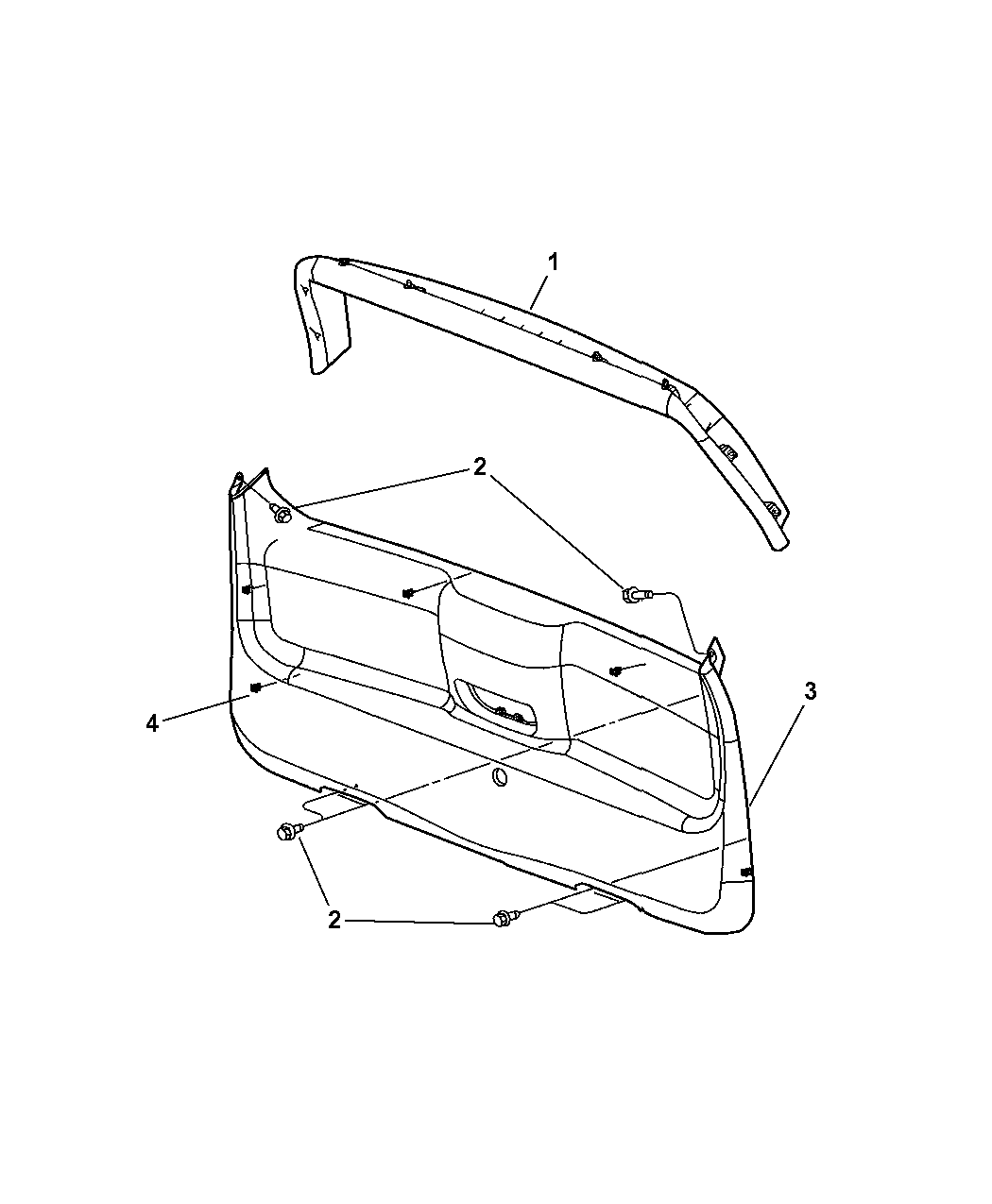 2008 Chrysler Aspen Liftgate Panels & Scuff Plate