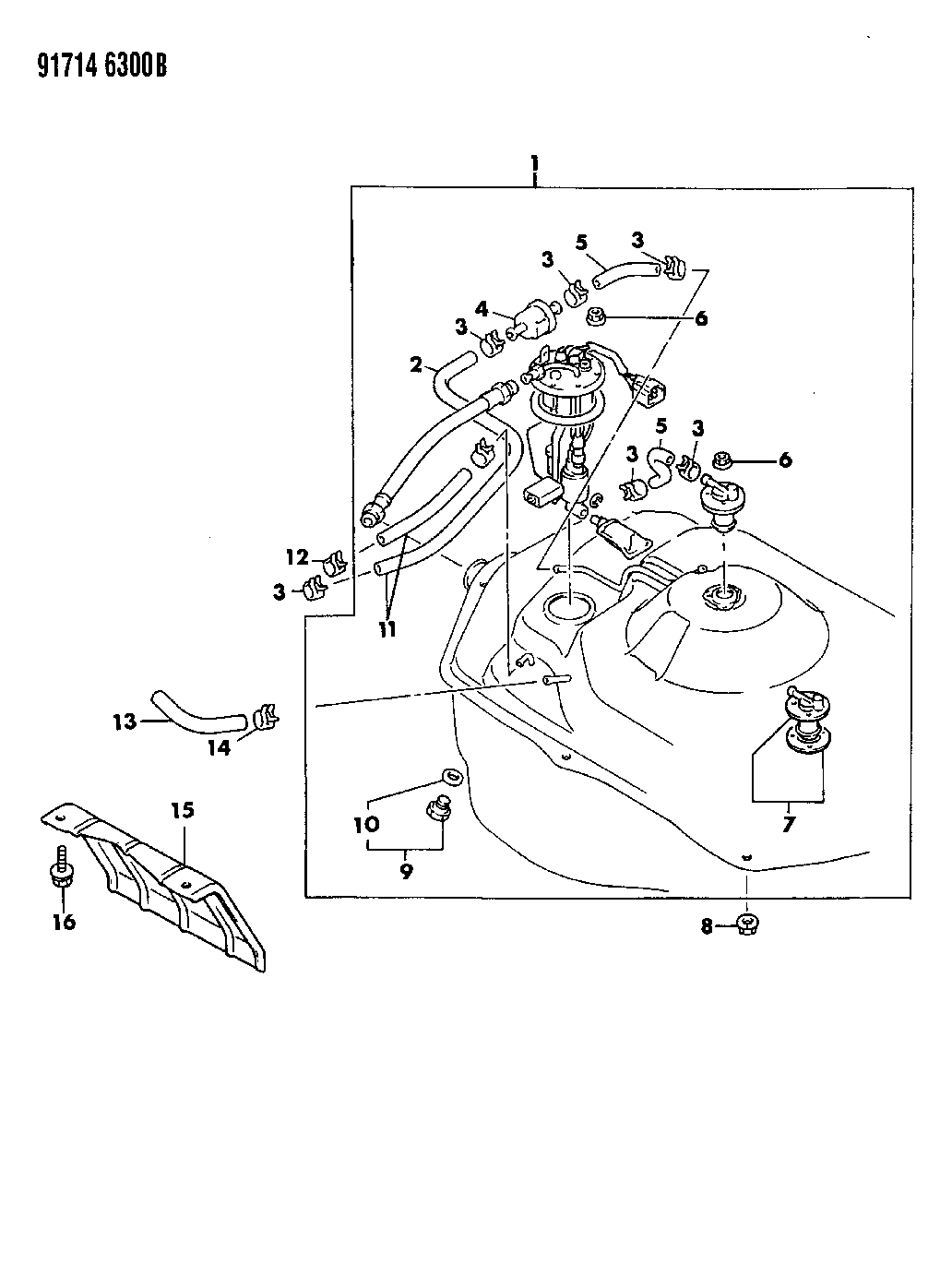 1991 Dodge Stealth Fuel Tank Mopar Parts Giant