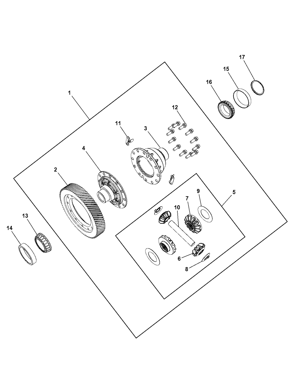 2015 Jeep Compass Differential of Manual Transmission