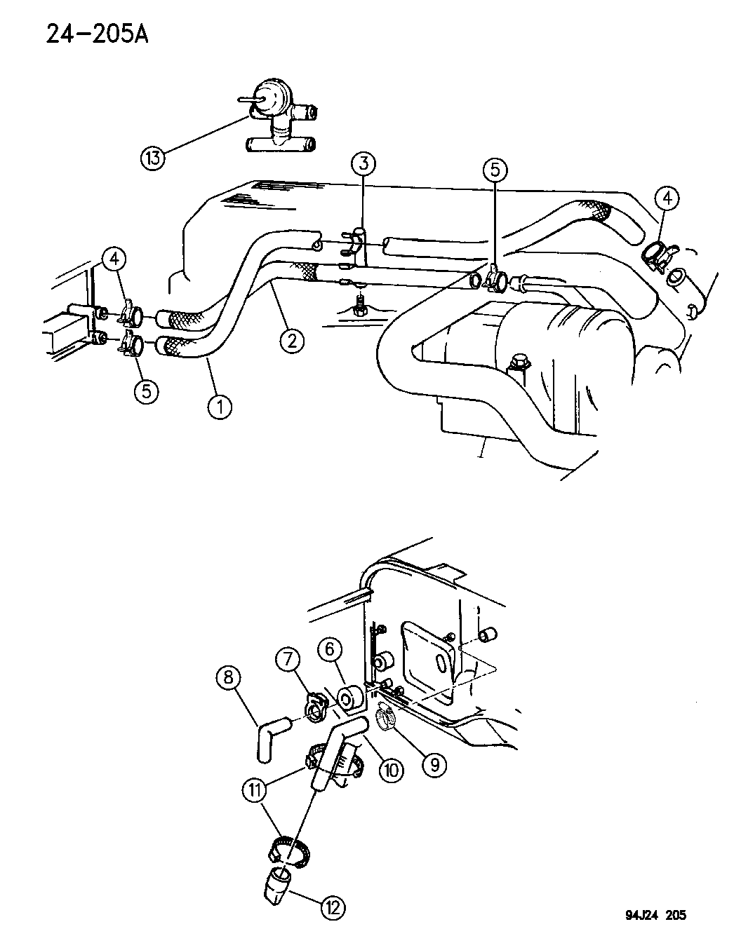 1995 Jeep Wrangler Plumbing Heater Mopar Parts Giant