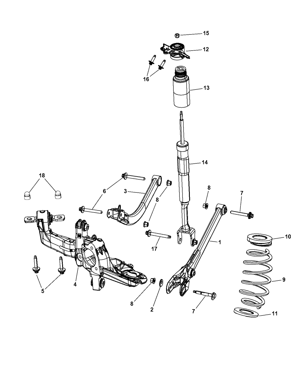 2015 Dodge Dart Suspension Rear Mopar Parts Giant