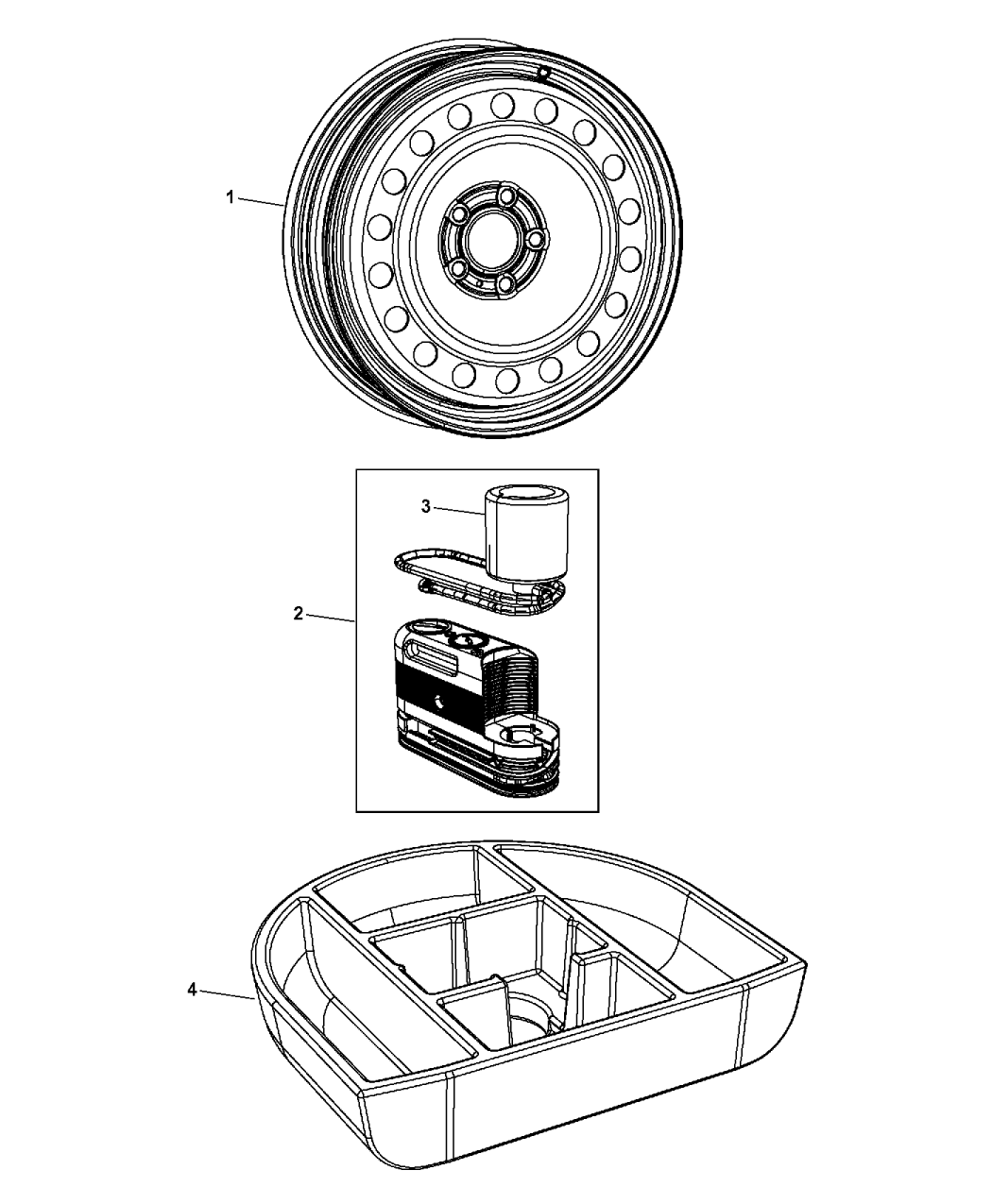 2015 Dodge Dart Spare Tire Stowage Mopar Parts Giant