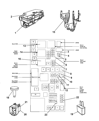 Wiring Schematic For 2010 Dodge / Dodge Avenger Fuse Box Layout Wiring