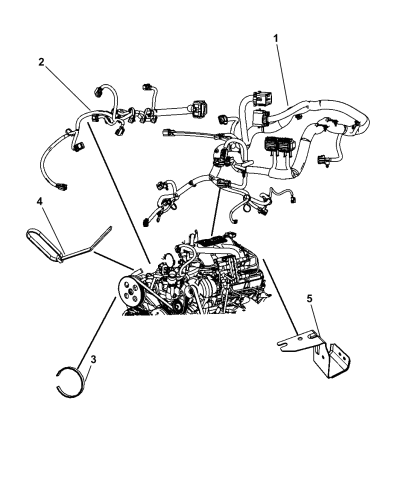Wiring - Engine - 2009 Jeep Wrangler