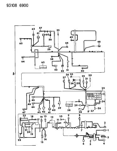 Wiring - Headlamp To Dash - 1993 Chrysler New Yorker Salon