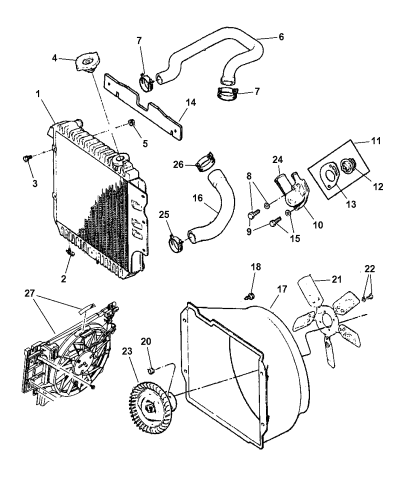 Radiator & Related Parts - 2006 Jeep Wrangler